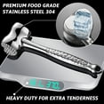 thumbnail image 7 of Gourmet Easy - Stainless Steel Meat Tenderizer Tool, Premium Meat Mallet with Non-Slip Grip, Dual-Sided with Heart Shape Design for Tenderizing Steak, Poultry & Chicken Cutlet, Dishwasher Safe, 7 of 7