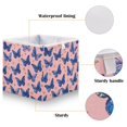 thumbnail image 4 of Storage Basket Foldable Open Organizers for Clothes Toys Books15.75x10.63x6.96in Blue-purple Swallowtail Butterfly, 4 of 8