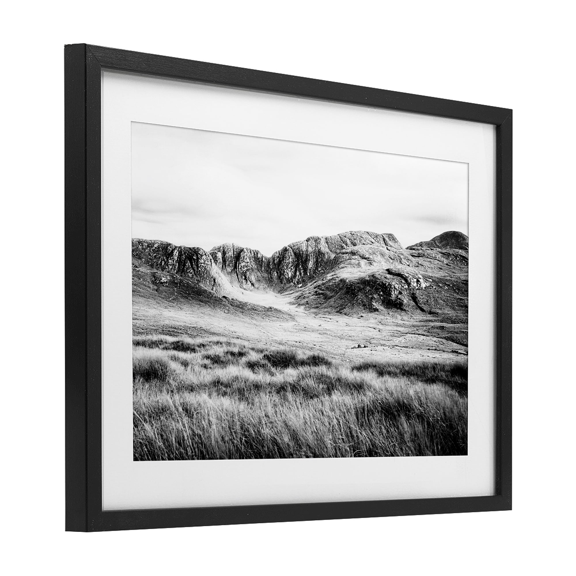 Stupell Industries Magnificent Countryside View Black Framed Print Under Glass, design by Andy Amos