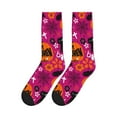 thumbnail image 5 of Crew Socks for Women Men Athletic - happy spooky elements pink Soft Comfort Breathable Mid-Calf Sole Running Socks Womens Men, 5 of 7