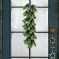 thumbnail image 3 of Wadada Artificial Christmas Teardrop Christmas Door Swag Artificial Christmas Pine Needle Hanging Christmas Swag Faux Winter Hanging Teardrop Wreath Hanging Plants for Front Door Wall Home Decor, 3 of 6