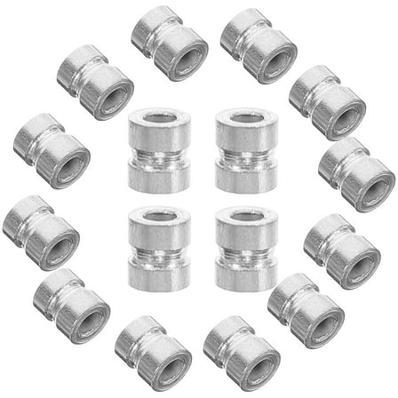 20pcs Guitar String Beads Metal Accessories for Folk Guitar Silver Color Small Size