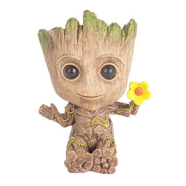Figura de juguete Anime Baby Groot, modelo 13 x 10 cm, PVC