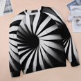 thumbnail image 6 of Geometric Women's Floral Printed Sweatshirt Long Sleeve Crewneck Casual Loose Vintage Graphic Pullover Tops, 6 of 7