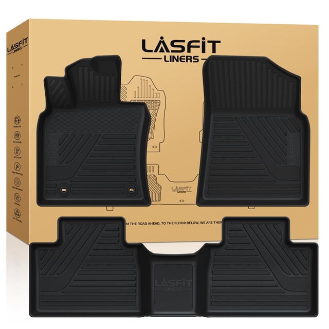 Alfombrillas LASFIT para Toyota Camry 2025 All Weather TPE, color negro
