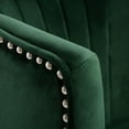 thumbnail image 6 of SAFAVIEH Stazia Mid-Century Retro Wingback Accent Chair, Forest Green, 6 of 7