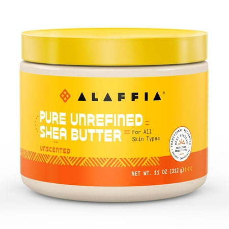 Alaffia Shea Butter, Unscented 11 Oz