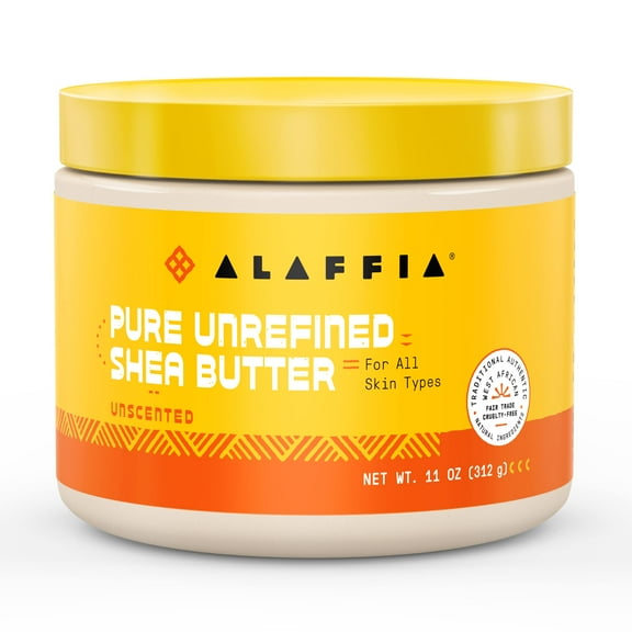 Alaffia Shea Butter, Unscented 11 Oz