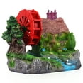 thumbnail image 4 of Miangastore Modèle de Roue d'Eau pour Décoration d'Aquarium Paysage Maison en Pierre Poisson Rouge, 4 of 9