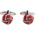 thumbnail image 1 of High Quality Cufflinks Cuff Nails Men's Red Twist Cufflinks (2set, red), 1 of 5