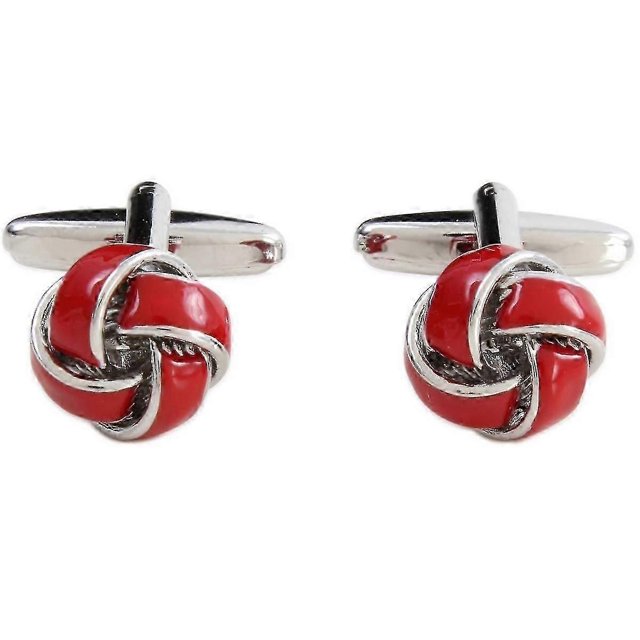 High Quality Cufflinks Cuff Nails Men's Red Twist Cufflinks (2set, red)