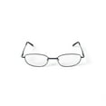 thumbnail image 4 of Via Milano Men's Manuel Oval Prescription Eyeglasses with Case, Gunmetal, 4 of 6