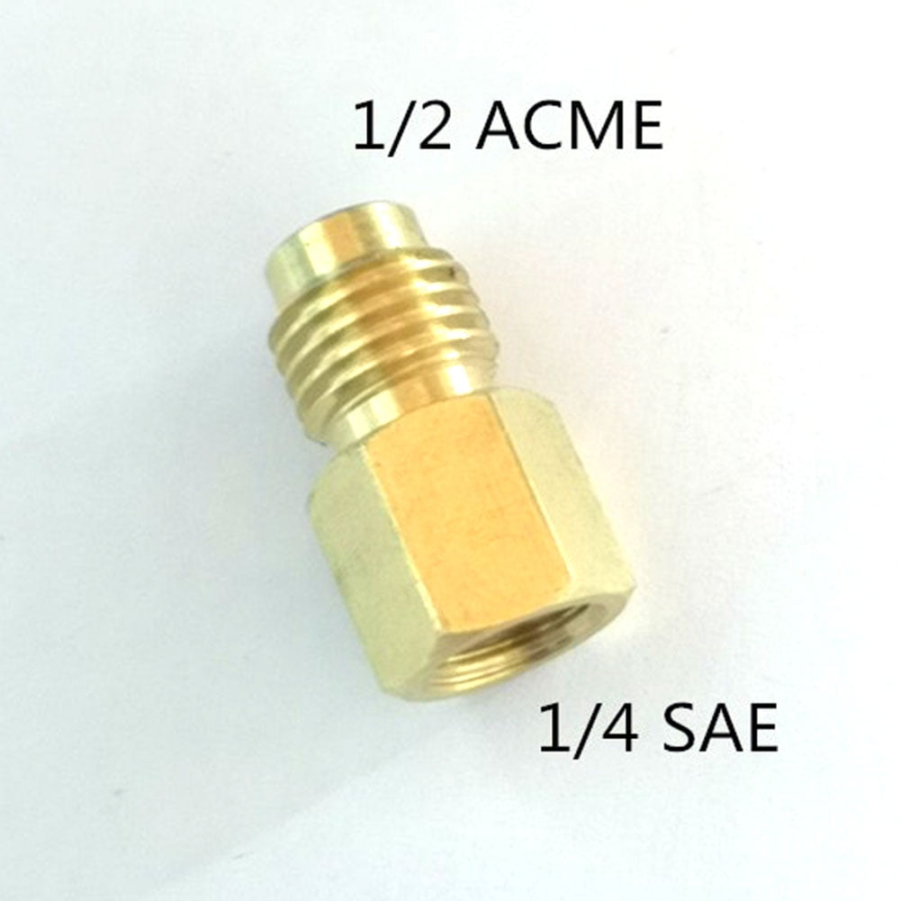 ACME A//C R134a Brass Fitting Adapter 1//4/" Male To 1//2/" Female Valve Core Tool CX