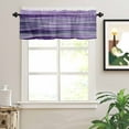 thumbnail image 2 of Abstract Art Wave Valances for Windows Watercolor Purple Rod Pocket Curtain Valance Window Treatment Short Curtains for Kitchen Living Room, 60"x14", 2 of 5