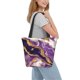 thumbnail image 2 of Easygdp Purple Gold Marble Swirls Bolso de Hombro para Mujer, Bolso Bandolera y Cartera de Mano Elegante para Uso Diario, 2 of 6