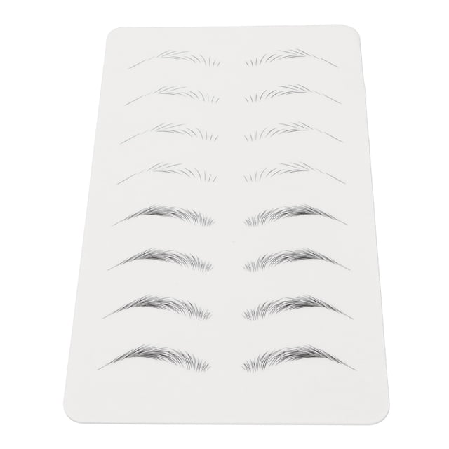 Microblading Practice Skin, Clean Eyebrow Microblading Practice Sheet Imitation Hand Feel Thick for Home 01,02,03