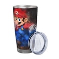 thumbnail image 2 of Saiise Mario Print Tumbler 20 Oz Stainless Steel Vacuum Insulated with Straw Coffee Cup for Home,Office,Outdoor Works Great for Ice Drinks and Hot Beverage, 2 of 8