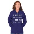 thumbnail image 3 of History Repeats Itself Dinosaur Pet Zip Up Hoodie Men's Women's Brisco Brands X, 3 of 6