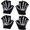 Black2, variant on TAIAOJING 1/2/5 Pairs Kids Winter Gloves for Boys Girls Mitten Gloves Skeleton Warm The Fingerless Dark Knitted Glow in Gloves Mittens