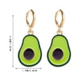 thumbnail image 3 of BNNG Enamel Dangle Earrings For Women Fruit Earrings Lemon Strawberry Cute Fruit Wind Alloy Oil Dropping Earrings Jewelry Artistic Rectangle Stud Earrings Women'S Enamel Strawberry Earrings, 3 of 4