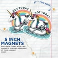 thumbnail image 3 of (2 Pack) Not Today Magnets - Funny Cute Sassy Sarcastic Magnet - 5" On Longest Side - Premium Magnet - for Cars, Refrigerators, Toolboxes, Lockers - Made in USA - MAG0566, 3 of 7