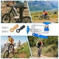 thumbnail image 4 of HUGFEGWE Bike Hydraulic Brake Kit, Bicycle Needle Insertion Tool Bike Hydraulic Disc Brake Hose Line Cutter and Needle Barb Driver Head Brake Lines Tubing Entry Device CA919-136772, 4 of 6