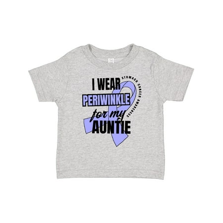 

Inktastic I Wear Periwinkle for My Auntie Stomach Cancer Awareness Gift Toddler Boy or Toddler Girl T-Shirt