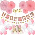 thumbnail image 1 of Haomaomao Juego De Decoración De Cumpleaños, Corona Para Fiesta De Bebé, Niña/Niño, Sombrero De Fiesta De Primer Cumpleaños, Sombrero De Tiara De Princesa, Incluye Adorno Para Tarta, Un Soy Uno Y Una, 1 of 5