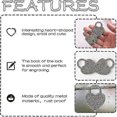 thumbnail image 3 of 6 Pieces Small Heart Shaped Padlocks, Antique Padlocks, Metal Mini Locks with Key, 3 of 5