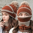 thumbnail image 6 of Scarf Mouth Cover Hat Full Face Coverage Comfortable to Wear Cotton Thread Scarf Face Warmer Set for Men, 6 of 8