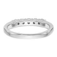 thumbnail image 5 of 14K White Gold Ring Band Wedding Diamond Lab Grown Round, Size 5, 5 of 8