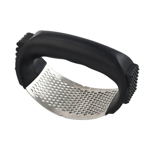 Bdday Food Chopper 2024 Upgrade Stainless Steel Garlic Presser Garlic Press Rocker Garlic Mincer Garlic Crusher with Peeler and Cleaning Brush Stainless Steel Garlic Mincer Chopper Vegetable Cutter