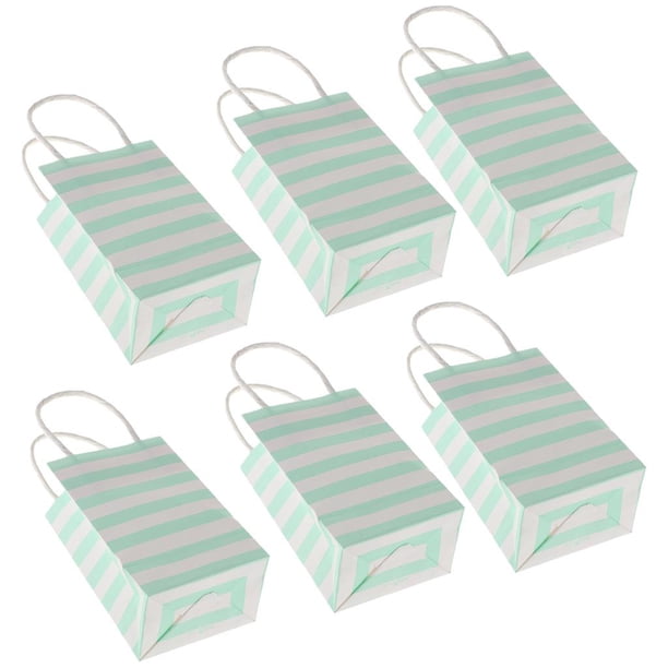 6pcs mini Bolsas de regalo de papel con asa Sunnimix Bolsas de papel para fiestas