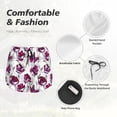 thumbnail image 4 of Gukieu Tulips Flowers Print Women's Sports Shorts with Drawstring Elastic Waistband for Running, Yoga, Fitness-Small, 4 of 7