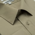 thumbnail image 2 of Gentlemens Collection Men's Slim Fit French Cuff Solid Dress Shirt - Colors Cufflink included, 2 of 2