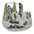 thumbnail image 3 of Northlight 9" Animated and Musical Lighted Christmas Skating Scene with Snowman, 3 of 5