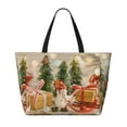 thumbnail image 2 of Sigee Holiday Christmas Stars Print Extra Large Waterproof Beach Travel Bag with Zipper - Durable and Versatile for Vacation, Gym, and Daily Use, 2 of 7
