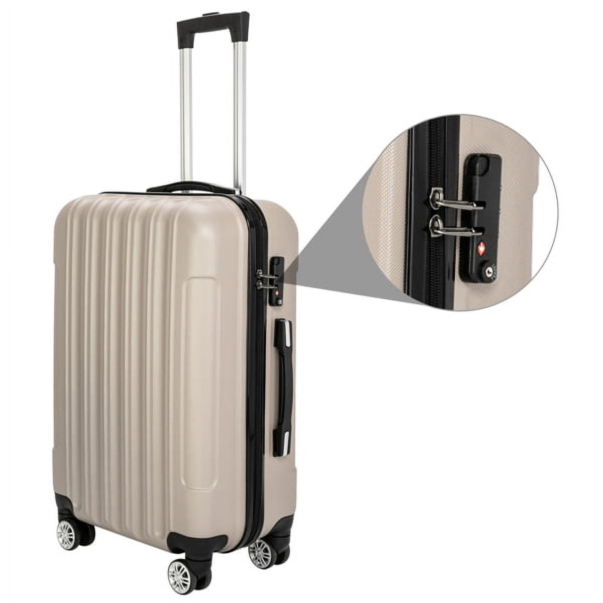 Cotinse Luggage Set Suitcase,3-In-1 Multifunctional Large Capacity Traveling Storage Suitcase Luggage Set,Champagne
