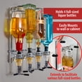 thumbnail image 3 of Dispensador de licor Wyndham House de 4 botellas montado en la pared, 3 of 5
