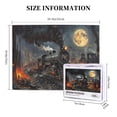 thumbnail image 5 of 500 PCS Mysterious Steam Train Whimsical 500 Piece Wooden Puzzles,Brain Challenge,Creative Activity Hobbies For Adults,Vintage Style Steam Train Stress Relieving Puzzle 500 Piece,Relax Yourself, 5 of 6