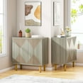 thumbnail image 4 of Ensemble d'Armoires de Rangement Modernes Blanches, Armoire Autoportante au Sol, Buffet Classique de 59 Pouces, 4 of 5