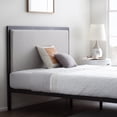 thumbnail image 6 of Rest Haven Metal Platform Bed Frame with Upholstered Headboard, Full, Gray, 6 of 8