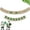 60#, variant on St. Patrick's Day Linen Flag Pennant Bunting 200cm, Irish Holiday Shop Scene Decor for Mall Bar Party Street Decoration March 17th