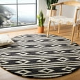 thumbnail image 2 of SAFAVIEH Micro-Loop Briony Diamond Striped Wool Area Rug, Charcoal/Ivory, 2'6" x 5', 2 of 10
