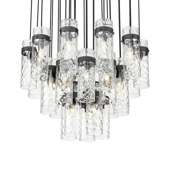 Z-Lite 7002P5-27R Fontaine 27 Light 40" Wide Chandelier - Black