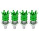 thumbnail image 1 of Tornillos de matrícula universales para motocicleta M6 de Unique Bargains, cubiertas de 40 mm, kit de tornos de matrícula antirrobo de aleación de aluminio verde, 4 piezas, 1 of 6