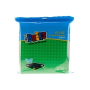 Strictly Briks Brick Construction Stackable Baseplates - 12 Baseplates Included (10 x 10, 32 x 32 pegs) 12 Rainbow Colors