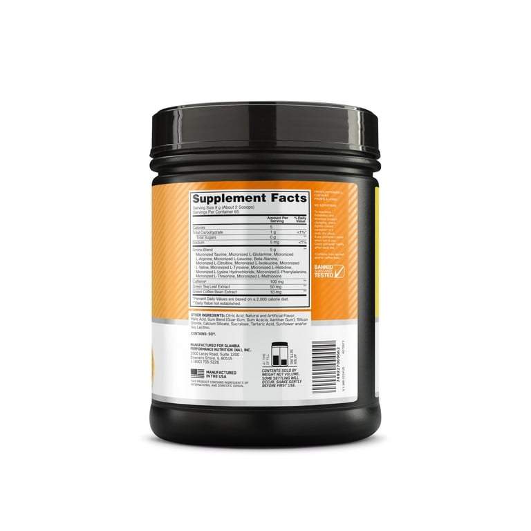 Optimum Nutrition Amino Energy, Citrus Spritz, 65 srv - Walmart.com
