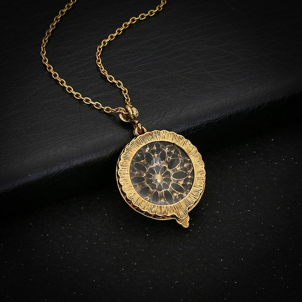 onlyliua Ofertas de Navidad Collar En Colgante de Lupa Collar Decorativo En Lupa