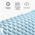 thumbnail image 4 of Gel Seat Cushion, Cool Chair Cushion for Office Chairs, Driving Car Cushions Breathable, Wheelchair Cushions for Pressure Relief, Back Pain for Seat Cushion, Chair Pad with No-Slip Cover (Light Blue), 4 of 7